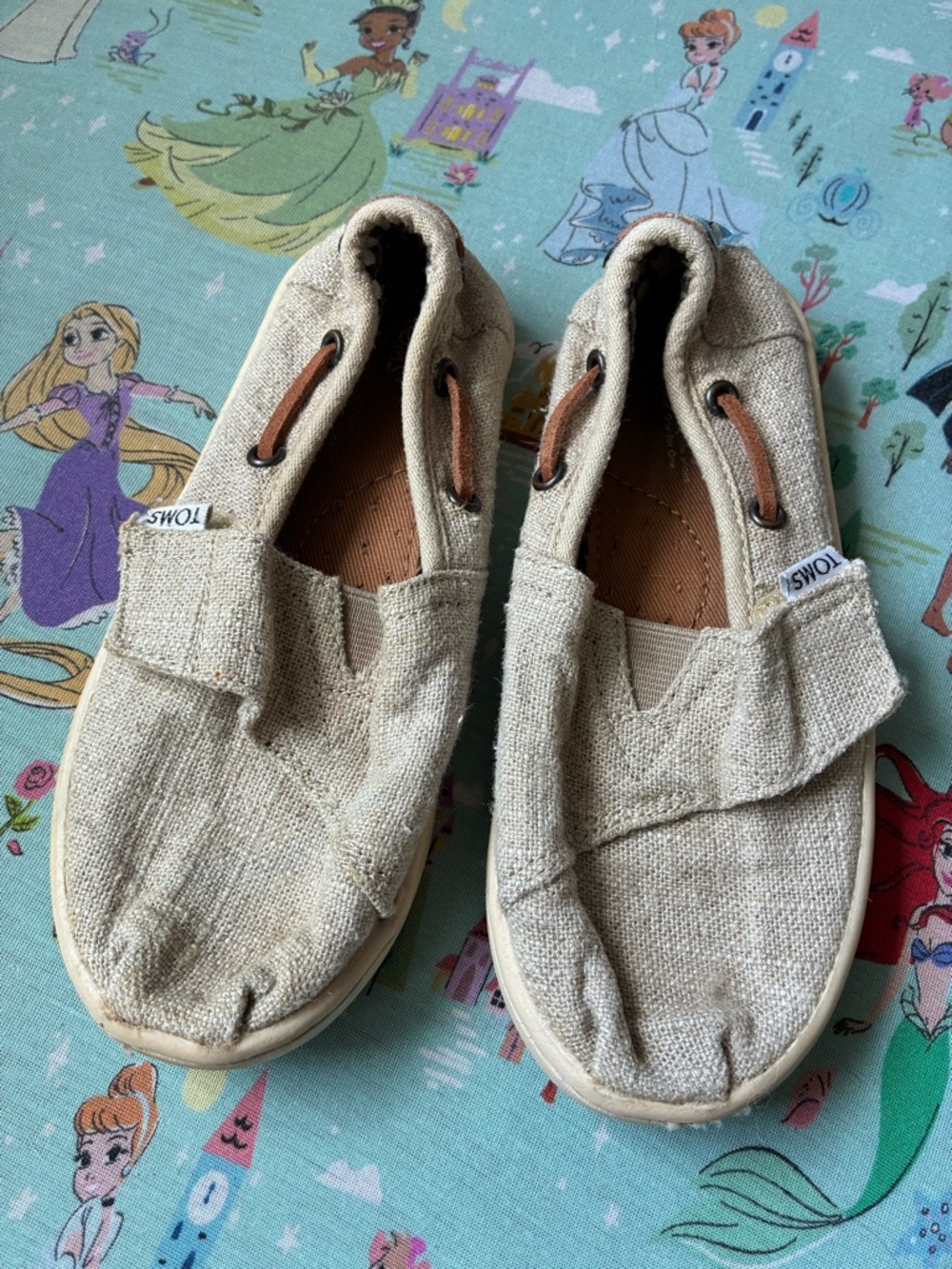 Toms Kids Slip-On Sneakers in Natural Beige